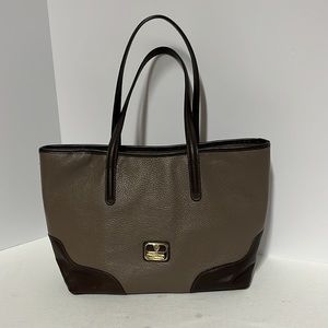 Large Valentina Pebble Leather Tote made in Italy.